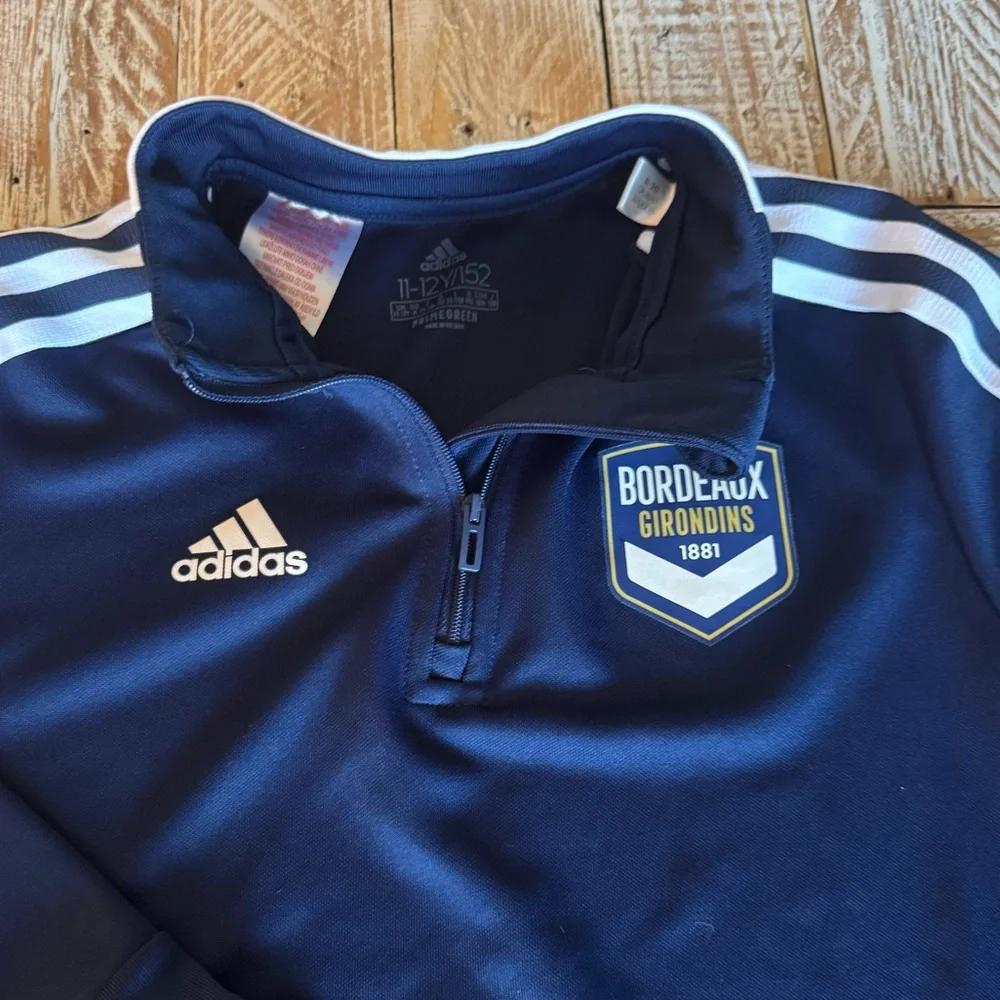 adidas FC Girondins Bordeaux 1/4 Zip Training Top⚽️ ~ M (11/12)